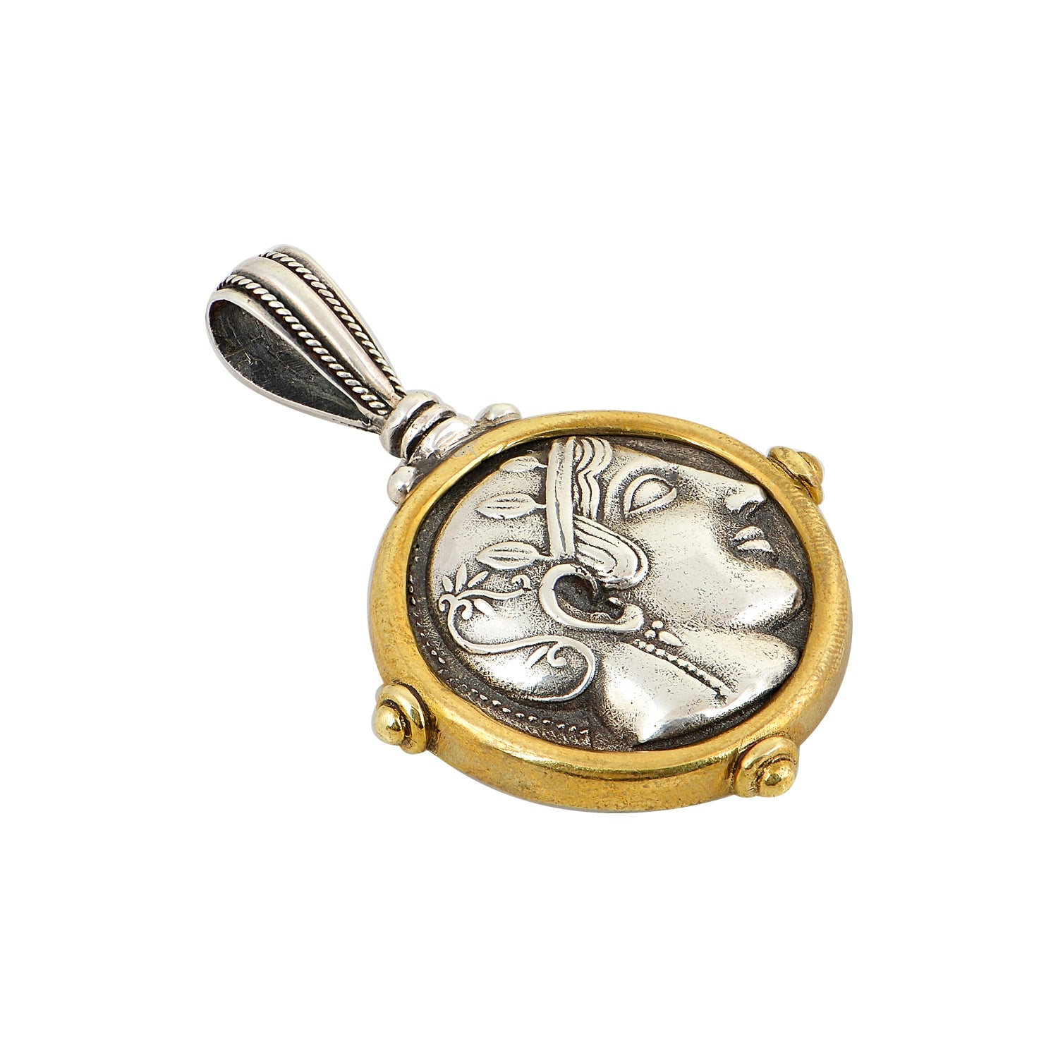 Ancient Decadrachm Medal | Handmade Greek Jewelry | Melikos