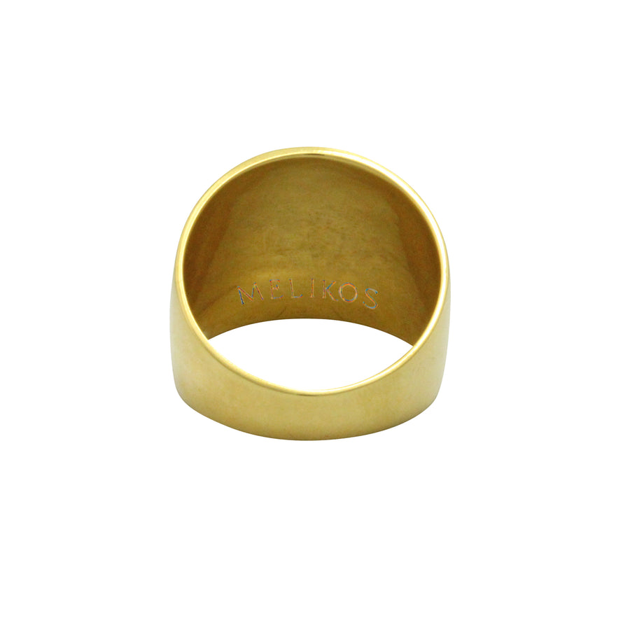 Christogram αΧΡω Gold Ring