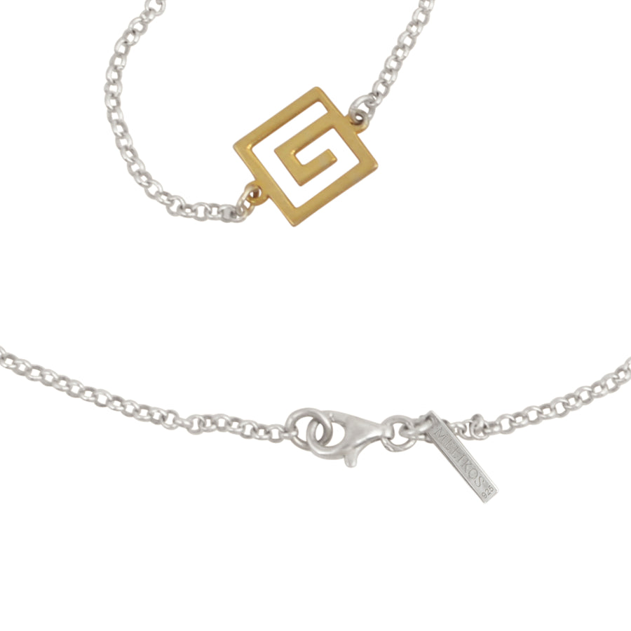 Silver Ancient Greek Elements Necklace
