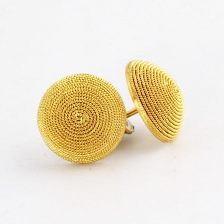 Mycenaean Beehives Pure Gold Earrings