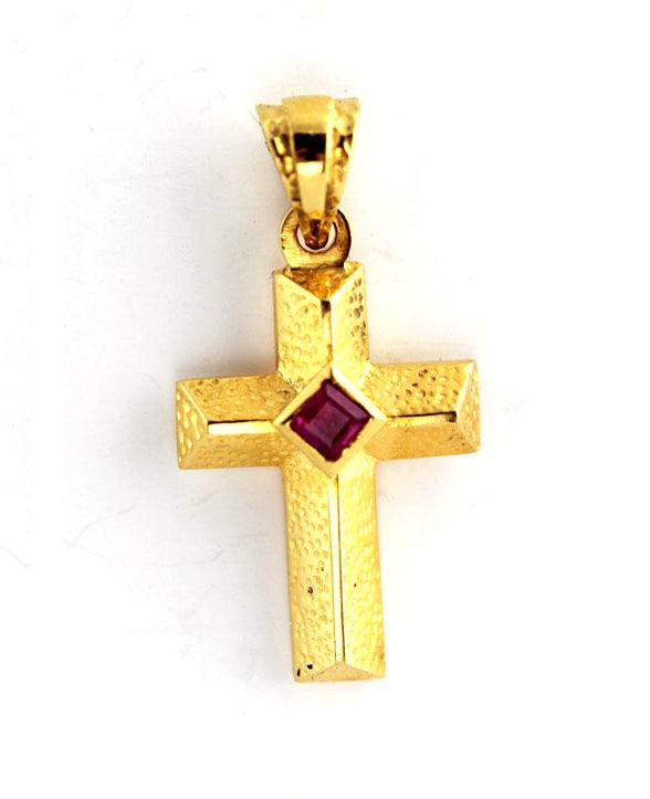 Dynami, Heart of Fire 18K Gold Orthodox Cross