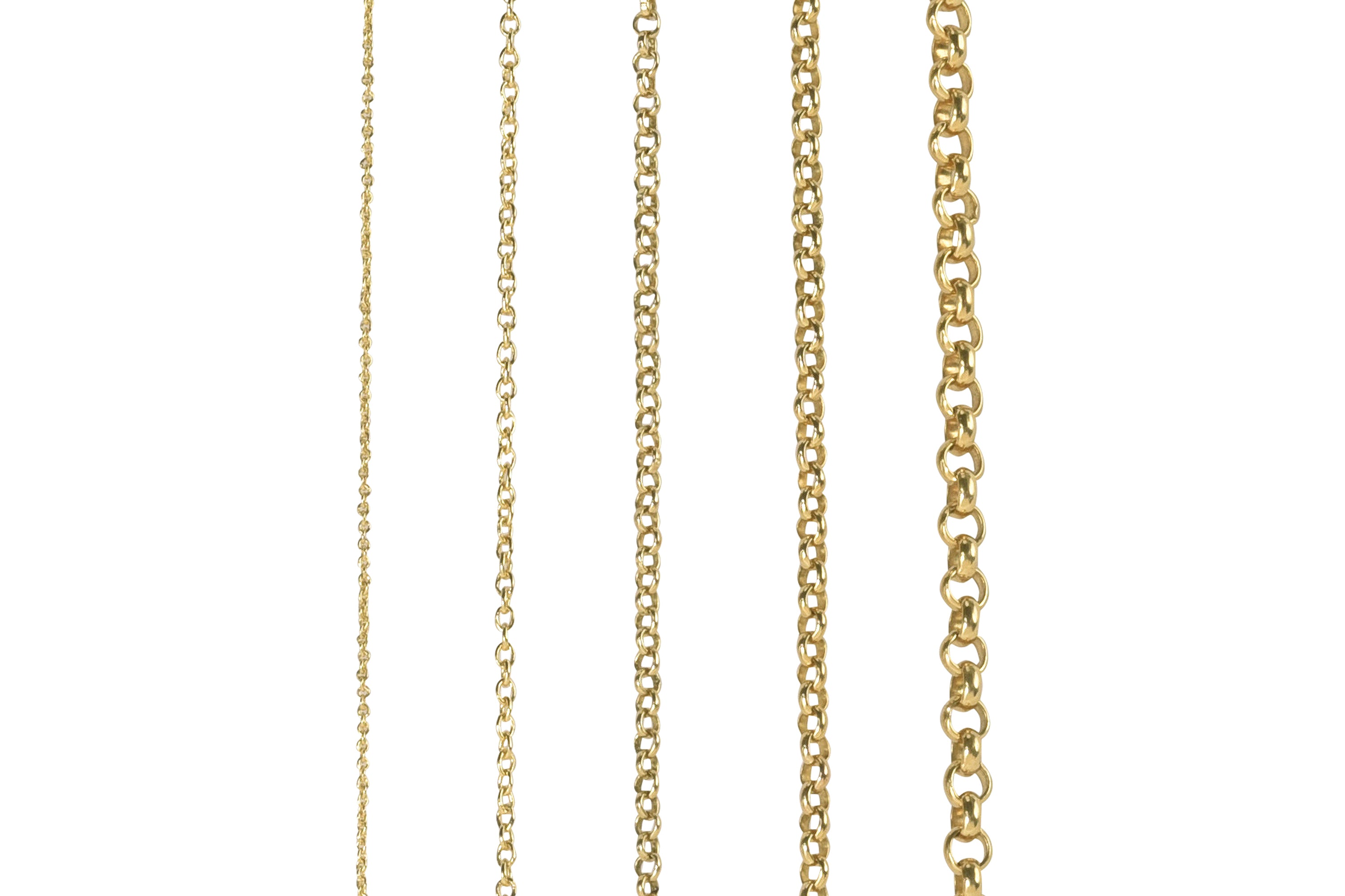 Rolo Gold Chain | Handmade Greek Jewelry | Melikos