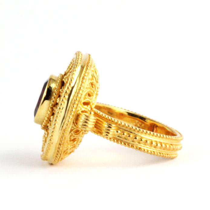 Divine Oasis Byzantine Gold Ring