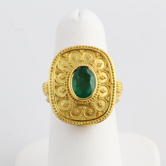 Divine Oasis Byzantine Gold Ring