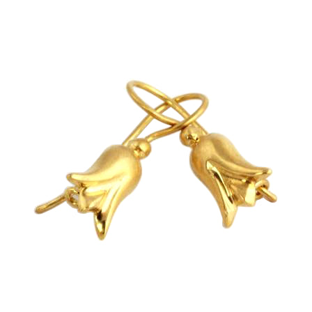 Queen's Nectar Lily Gold Earrings