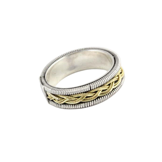 Braid of Ariadne Silver & Gold Ring