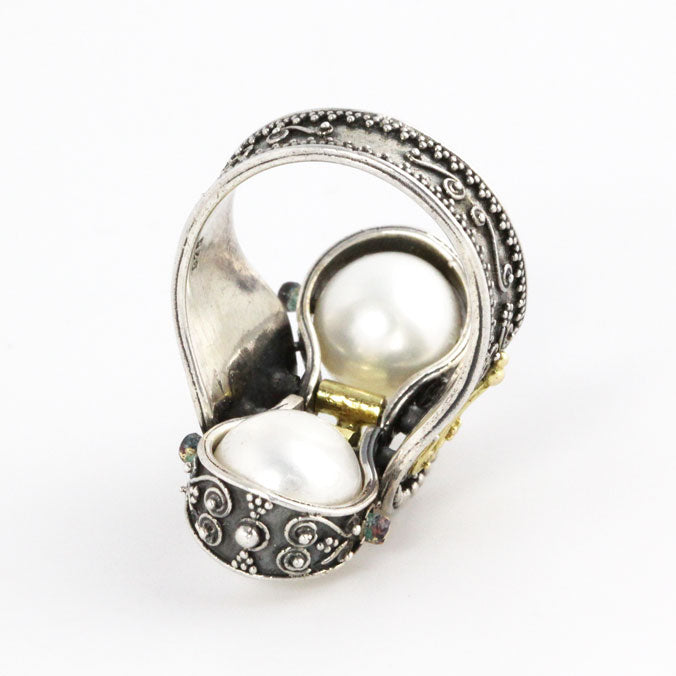 Ithaka Armored Silver & Gold Ring
