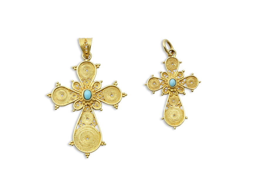 Heaven's Canopy Orthodox Gold Cross