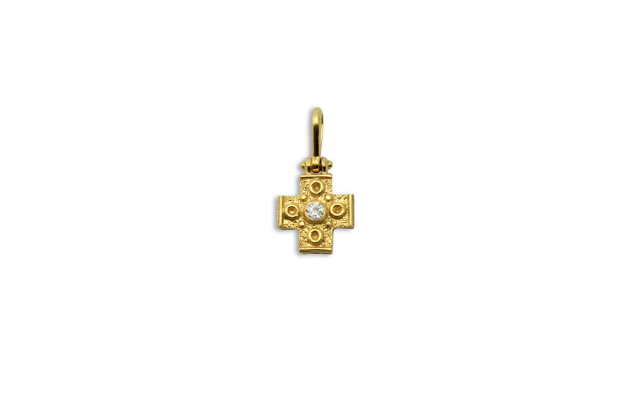 Isorropia Diamond Gold Cross