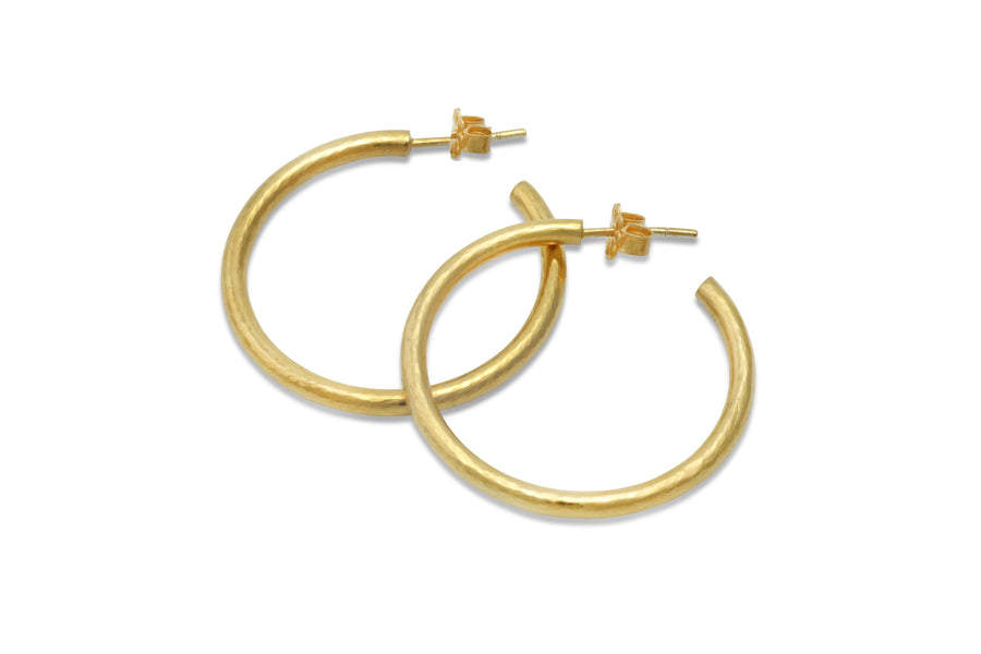 Gilded Ouroboros Gold Earrings
