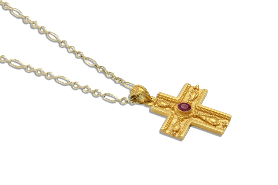 Empress Theo Gold Byzantine Cross