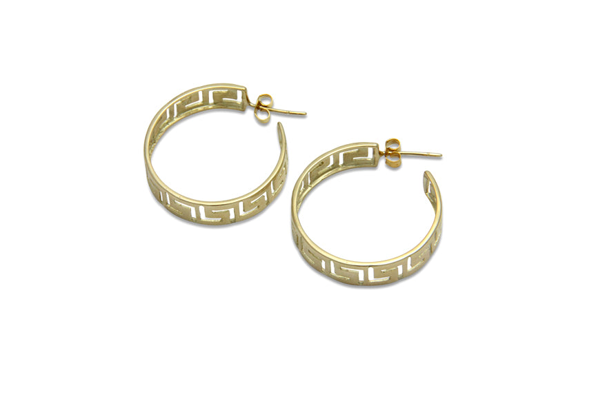 Sleek Ariadne Hoops 14K Gold Earrings