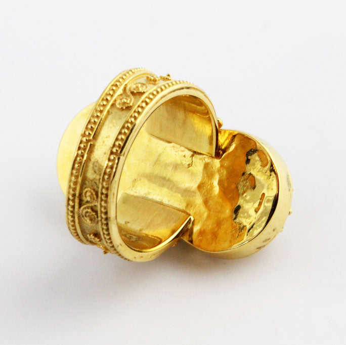 HK0416r Gold Hercules Knot Ring_5