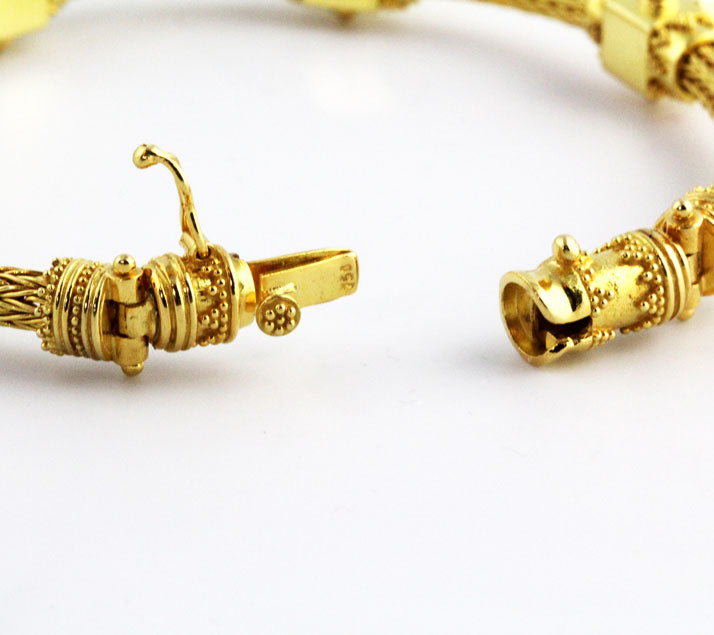 HK0701b Gold Bracelet w/Rubies _4