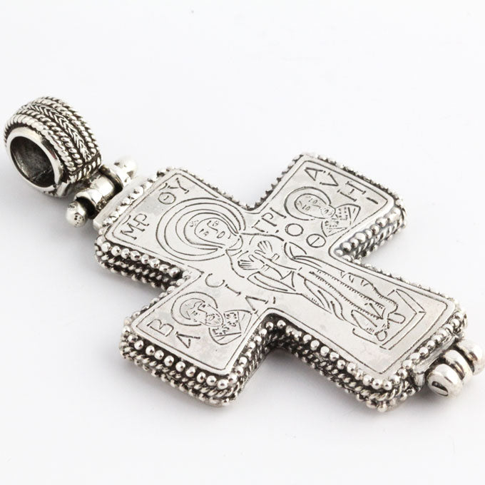 SV0063c Silver Cross of the Mother of God _2