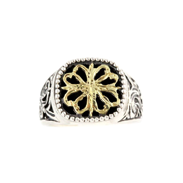 Empress's Lattice Silver & Gold Ring