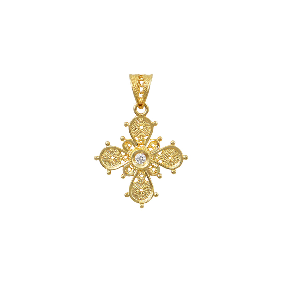Efimia Gold Greek Orthodox Cross