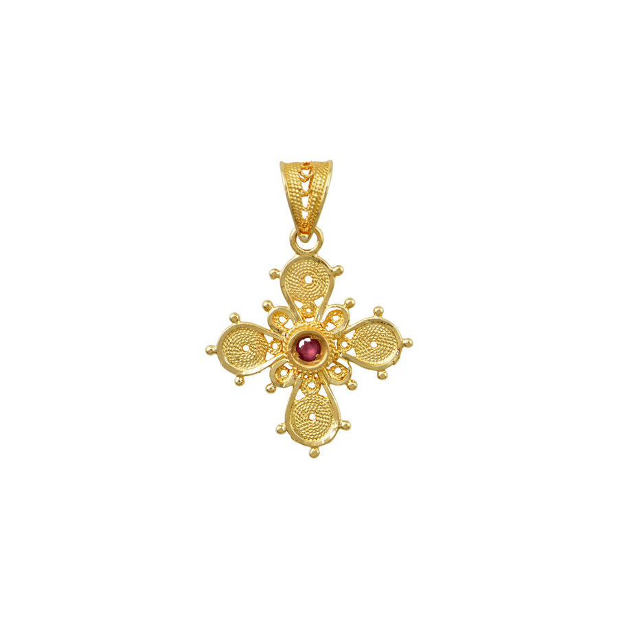 Efimia Greek Orthodox Gold Cross