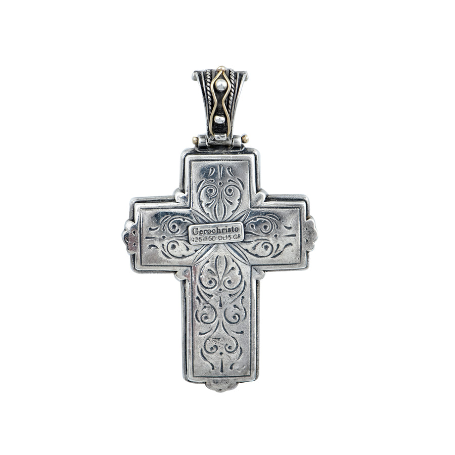 Garden of Eden Silver & Gold Cross