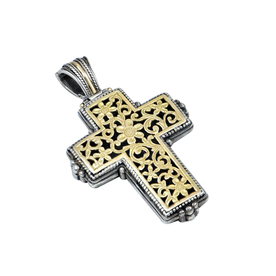 Garden of Eden Silver & Gold Cross