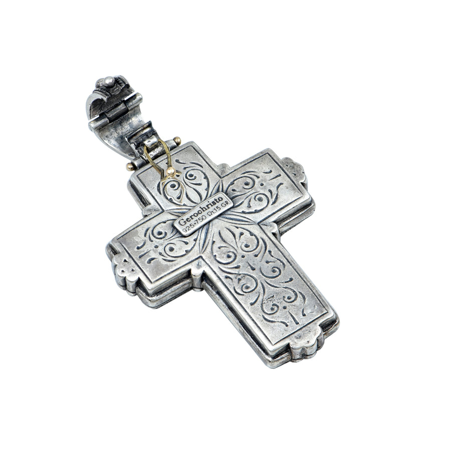 Garden of Eden Silver & Gold Cross