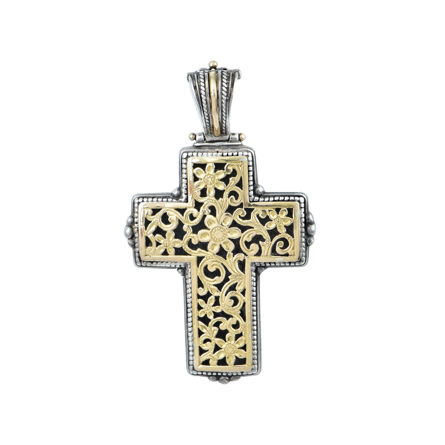 Garden of Eden Silver & Gold Cross