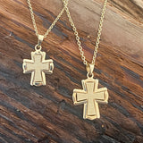 Glorious Ephesians 3:16 Gold Cross