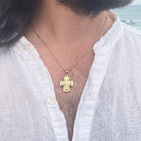 Glorious Ephesians 3:16 Gold Cross