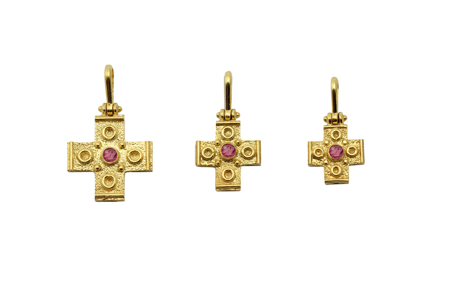 Isorropia Ruby Gold Cross