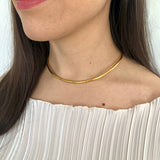 Gold Hand Hammered Neckband
