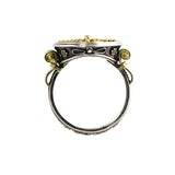 Silver/Gold "Jesus Christ Victorious" Ring