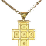 Byzantine Tiles Gold Diamond Cross
