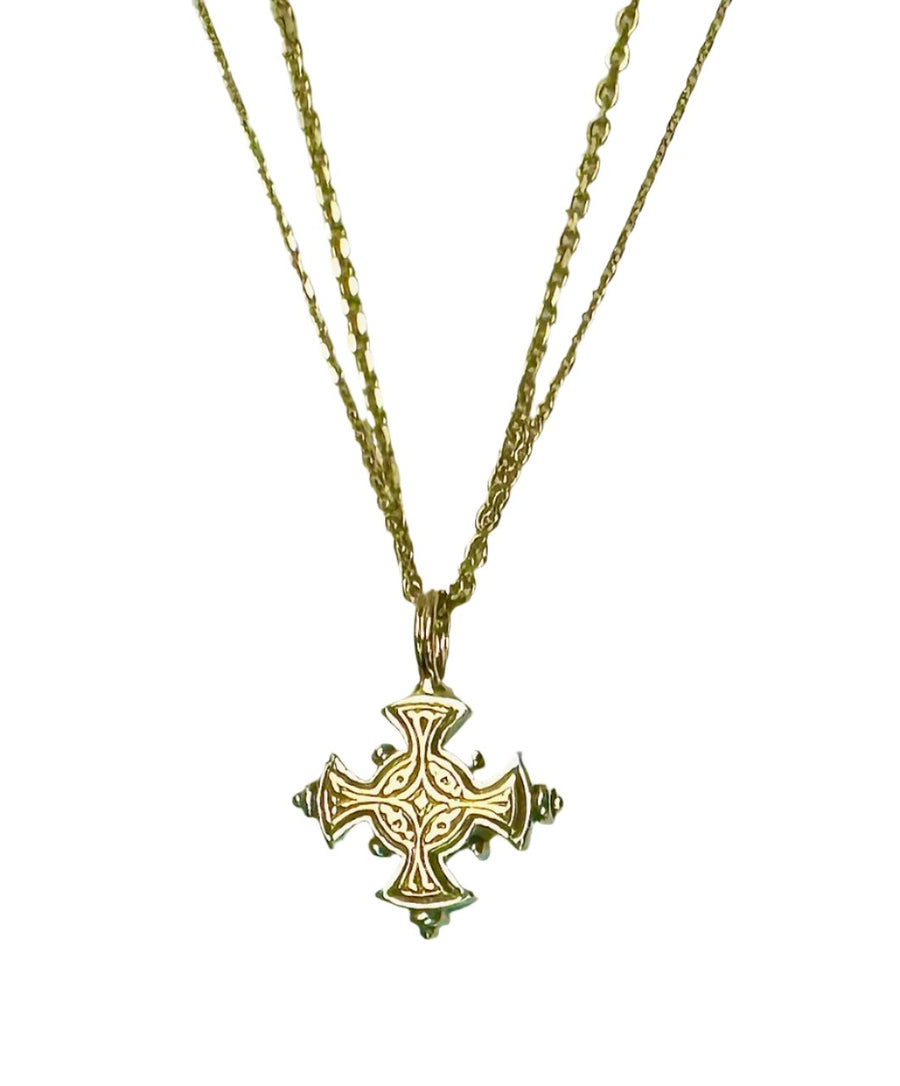 Silver & Gold Maltese Cross
