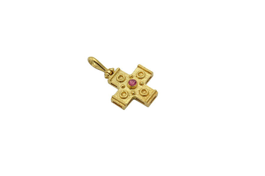Isorropia Ruby Gold Cross