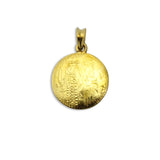 "Jesus Christ Victorious" Round Gold Medallion