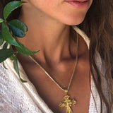 Selene - Light of the Moon Orthodox Gold Cross