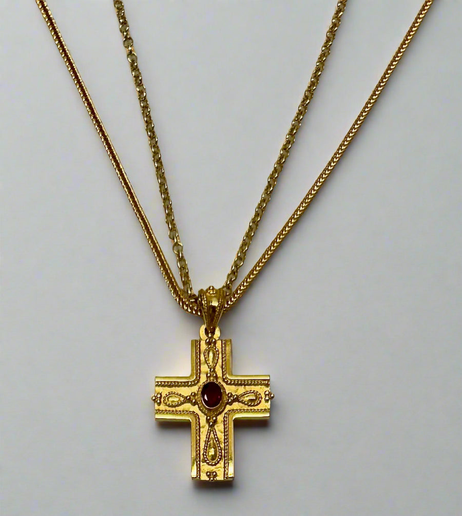 Empress Theo Gold Byzantine Cross
