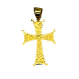 Gold Justinian Cross w/Pearl