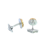 Wash-Thy-Sins Silver & Gold Cufflinks
