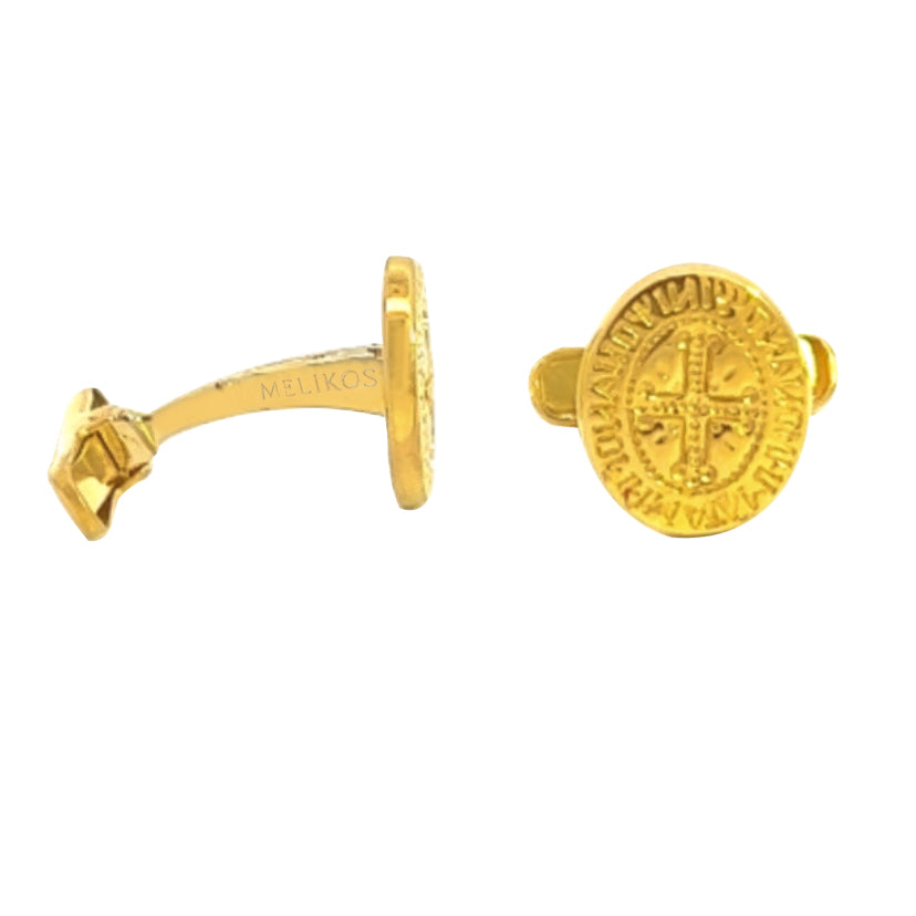 Wash-Thy-Sins Gold Cufflinks