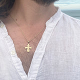 John 3:16 Gold Orthodox Cross