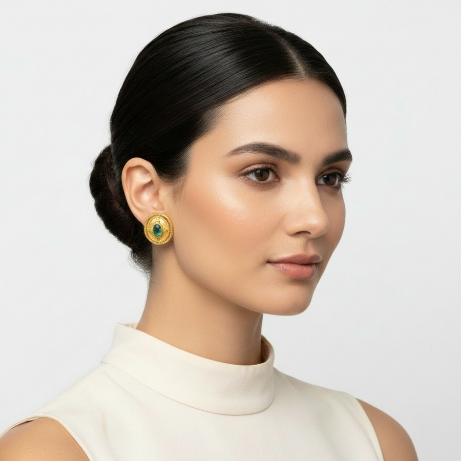 Empress Irene Byzantine Gold Earrings