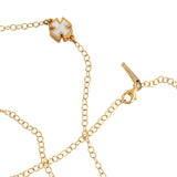 Mother of Pearl Cross Gold Necklace