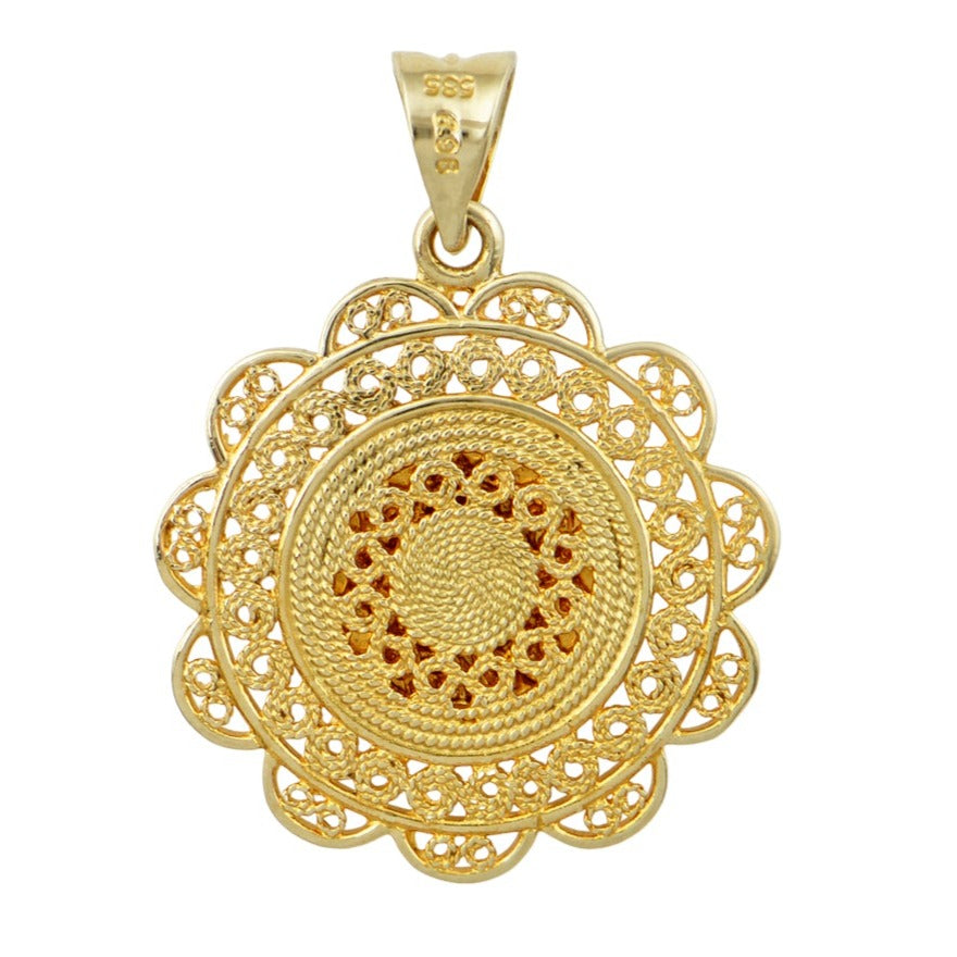 "Mother of Perpetual Help" Gold Pendant