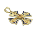 Night Raven Psalm Gold Byzantine Cross