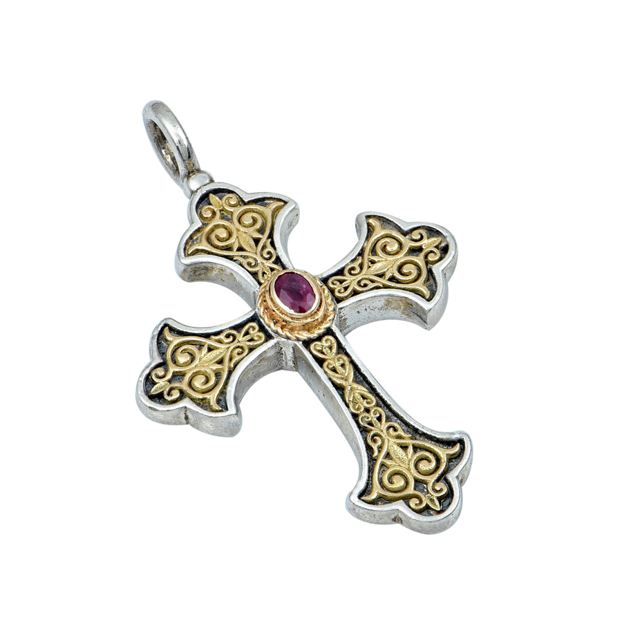 Orthodox Beauty Silver & Gold Cross