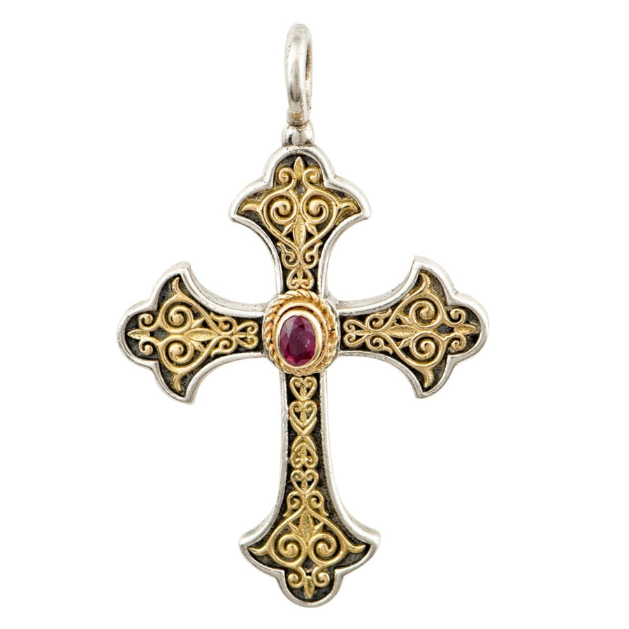 Orthodox Beauty Silver & Gold Cross