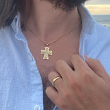 Peter 5:7 Gold Cross