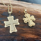 Romans 8:28 Gold Cross