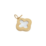 Quatrefoil Mother of Pearl Gold Pendant